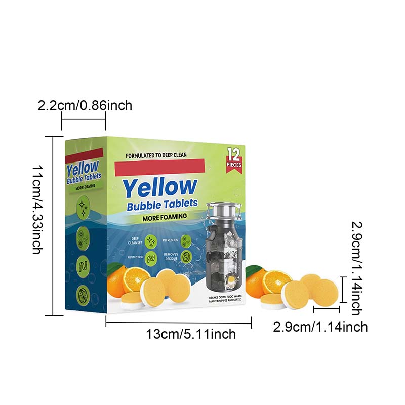 12PCS Garbage Disposal Cleaner & Deodorizer Tablets