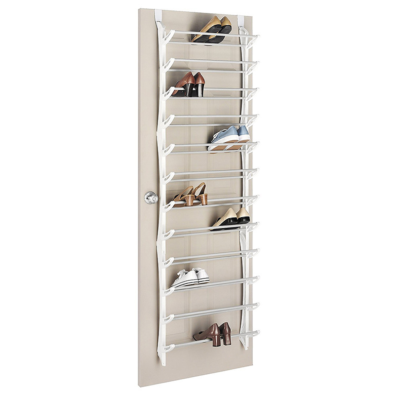 Over-the-Door Shoe Rack Organizer 24 pockets & tool-free install Fits standard doors, holds up to 24 pairs perfect for entryway or closet
