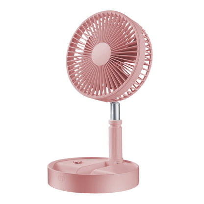 Telescopic Folding USB Charging Fan Adjustable height, quiet operation & portable perfect for desk, travel or outdoor use