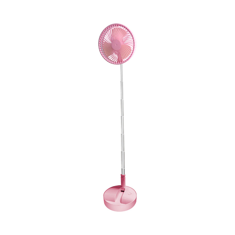 Telescopic Folding USB Charging Fan Adjustable height, quiet operation & portable perfect for desk, travel or outdoor use