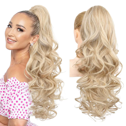 Clip-on Wavy Ponytail Extension