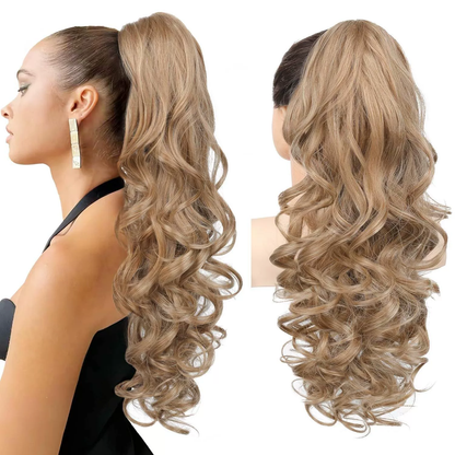 Clip-on Wavy Ponytail Extension