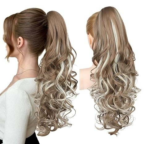 Clip-on Wavy Ponytail Extension