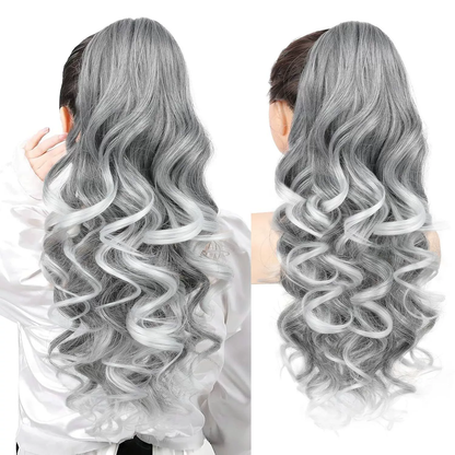 Clip-on Wavy Ponytail Extension