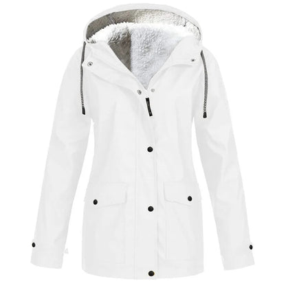 Women's Warm Fleece-Lined Hooded Jacket