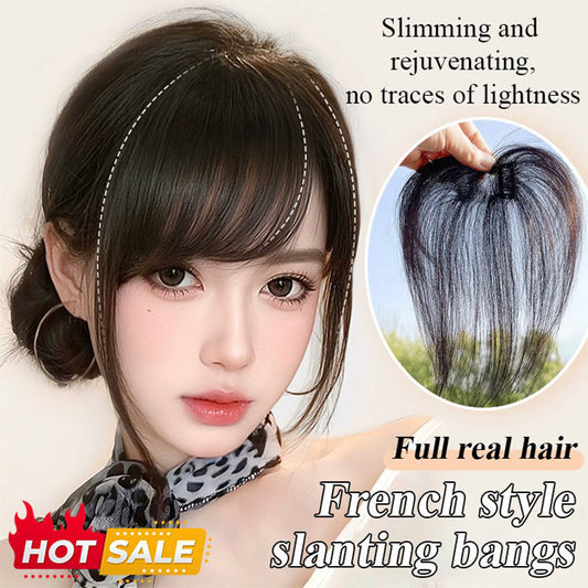 Seamless Clip-on French Bangs Wig
