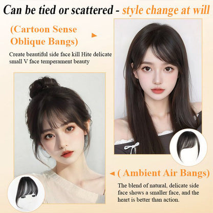 Seamless Clip-on French Bangs Wig