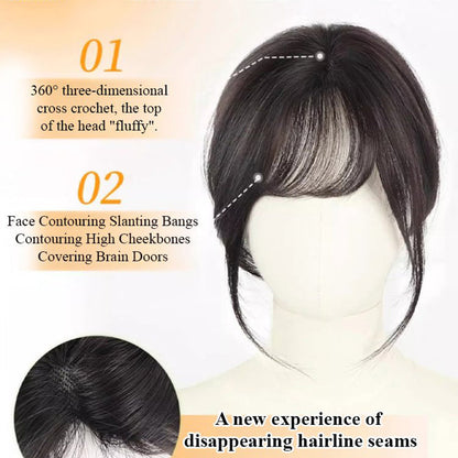 Seamless Clip-on French Bangs Wig