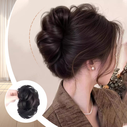 Wig Hair Clip Messy Bun Hairstyle