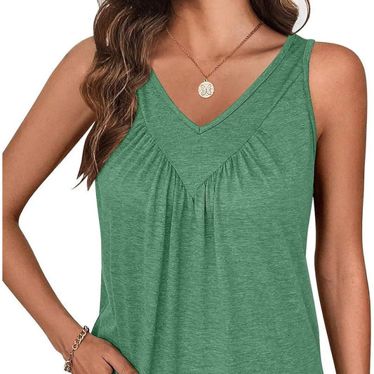 Women's V-Neck Sleeveless Tank Top