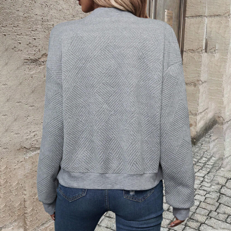 Women's Casual Fashionable Zipper Cardigan
