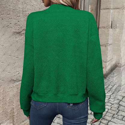 Women's Casual Fashionable Zipper Cardigan