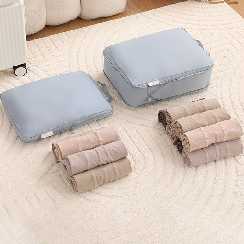 6-Piece Travel Compression Cube Set Expandable Capacity, Wrinkle-Resistant, and Adds 40% More Space