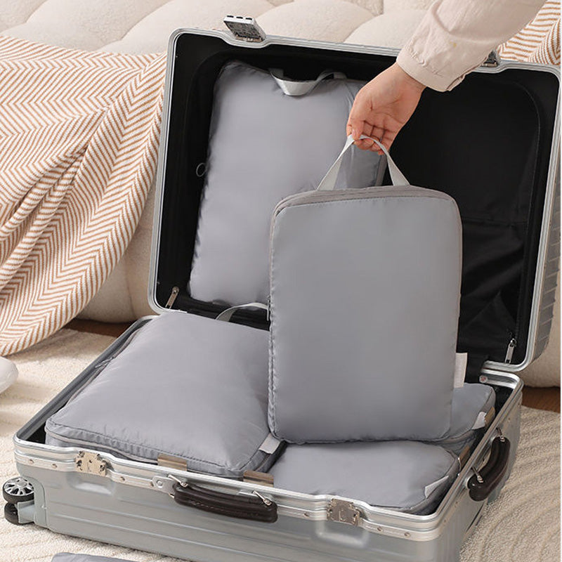 6-Piece Travel Compression Cube Set Expandable Capacity, Wrinkle-Resistant, and Adds 40% More Space