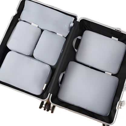 6-Piece Travel Compression Cube Set Expandable Capacity, Wrinkle-Resistant, and Adds 40% More Space