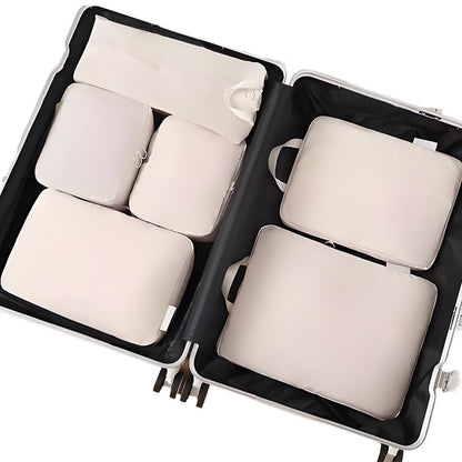 6-Piece Travel Compression Cube Set Expandable Capacity, Wrinkle-Resistant, and Adds 40% More Space