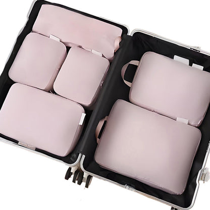 6-Piece Travel Compression Cube Set Expandable Capacity, Wrinkle-Resistant, and Adds 40% More Space