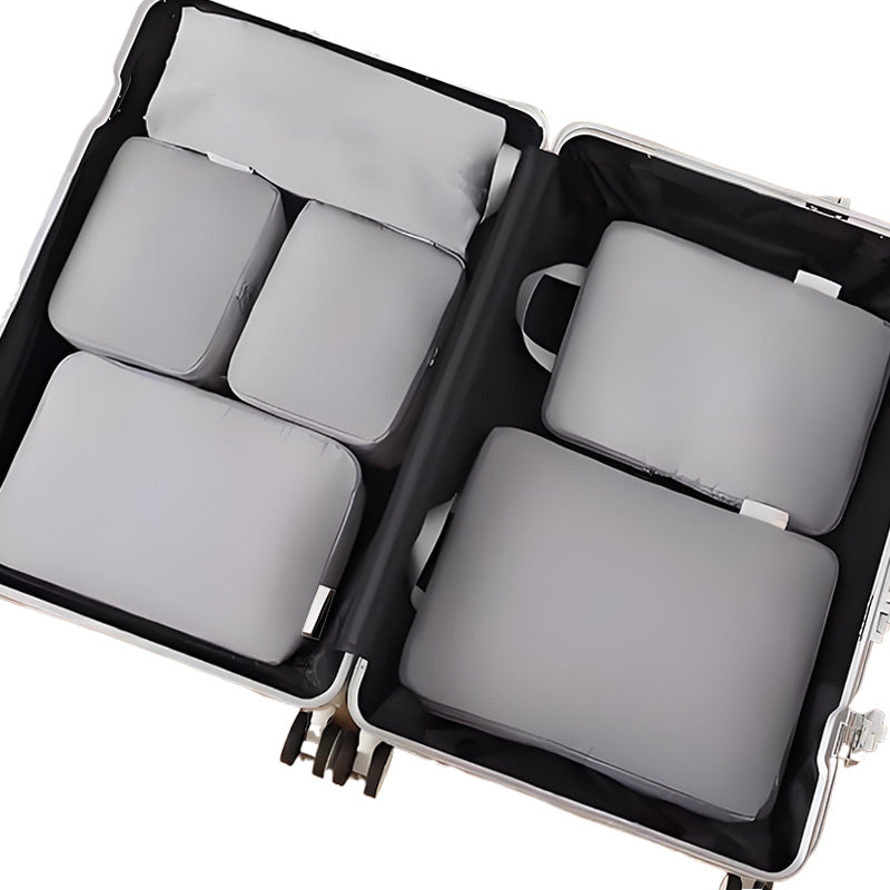 6-Piece Travel Compression Cube Set Expandable Capacity, Wrinkle-Resistant, and Adds 40% More Space