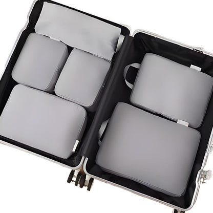6-Piece Travel Compression Cube Set Expandable Capacity, Wrinkle-Resistant, and Adds 40% More Space