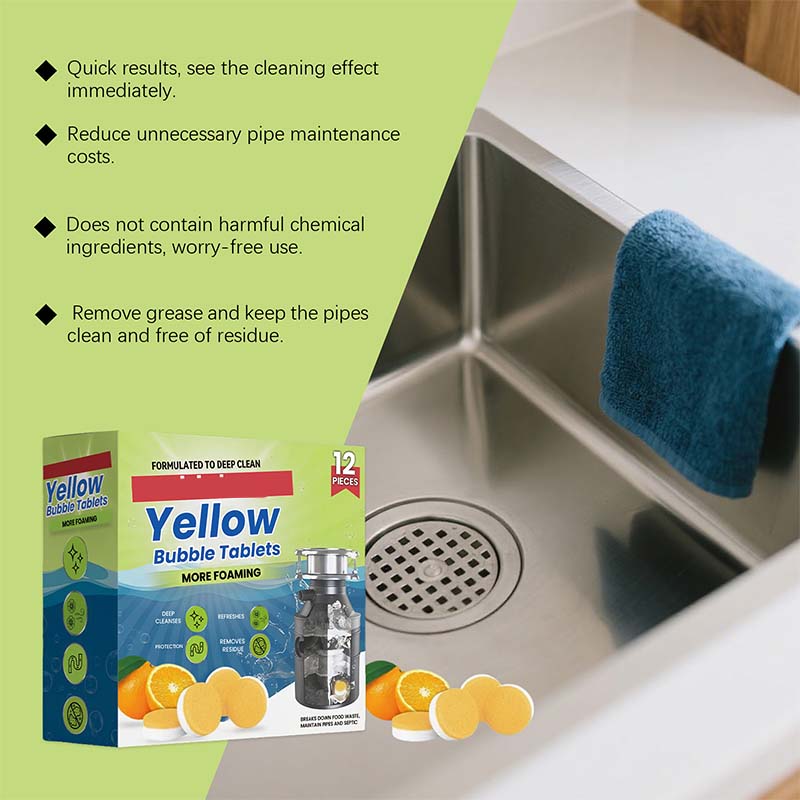 12PCS Garbage Disposal Cleaner & Deodorizer Tablets