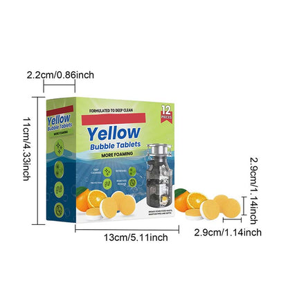 12PCS Garbage Disposal Cleaner & Deodorizer Tablets