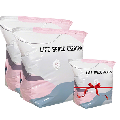 No Pump Vacuum Storage Bags Press & seal, no pump needed. Saves 80% space, keeps clothes dry & dust free. Perfect for bulky bedding & off season gear