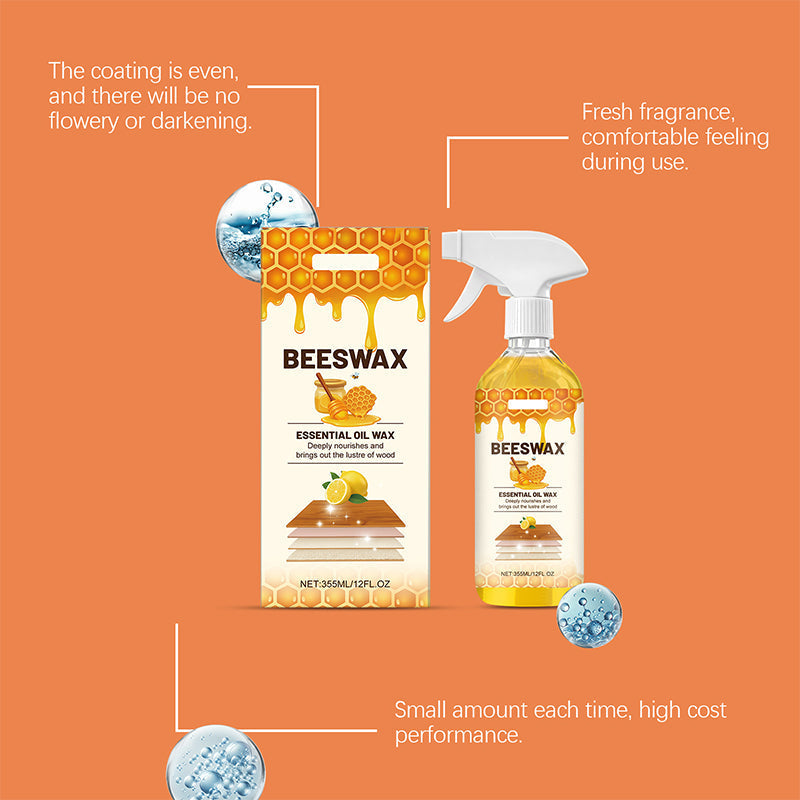 All-in-One Wood Beeswax Spray 355ml, Cleans, Nourishes, Polishes