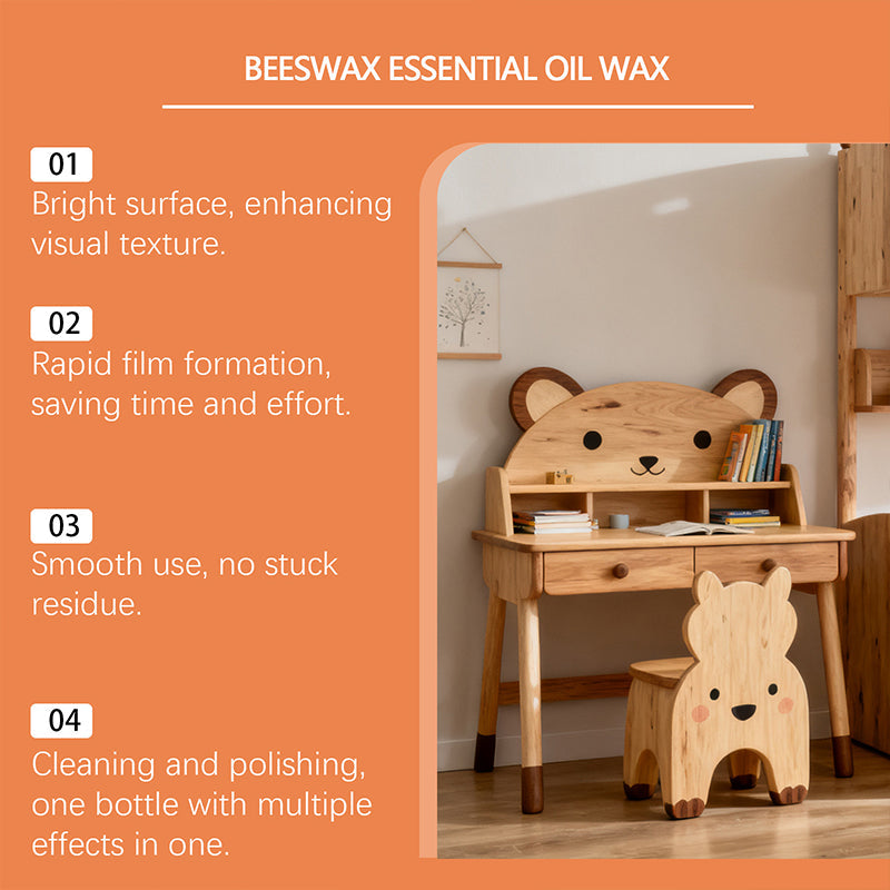 All-in-One Wood Beeswax Spray 355ml, Cleans, Nourishes, Polishes