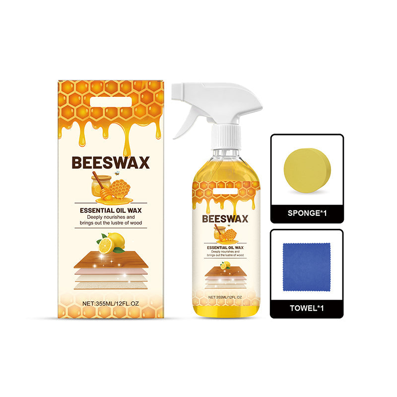 All-in-One Wood Beeswax Spray 355ml, Cleans, Nourishes, Polishes