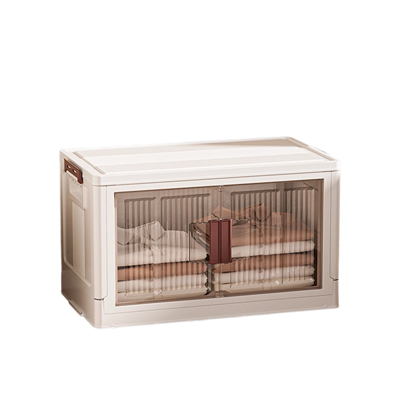 Large Capacity Collapsible Storage Bin with Lid Foldable Design, Durable Fabric & Perfect for Organizing Clothes, Toys & Blankets