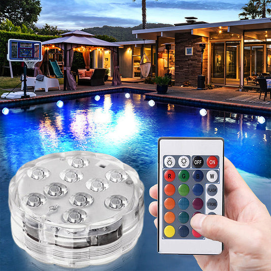 Summer Hot Sell Submersible Waterproof Remote Control LED Lights for Pool