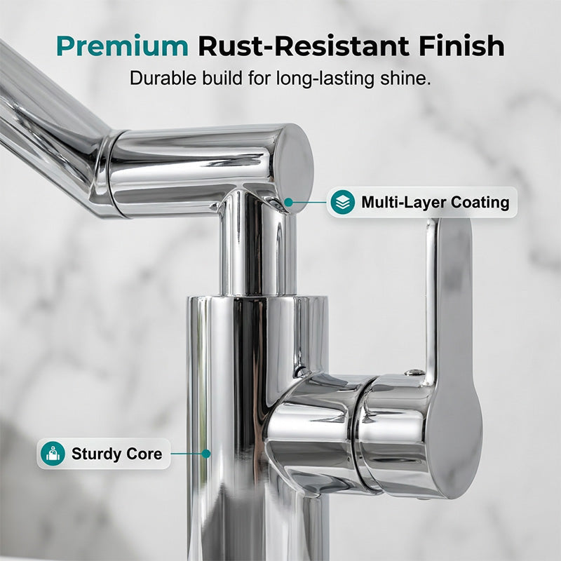 360 Rotating Mechanical Arm Faucet Flexible, Modern & Easy to Use