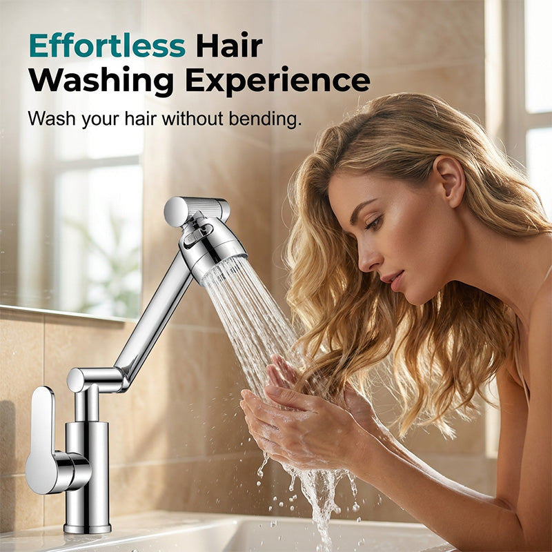 360 Rotating Mechanical Arm Faucet Flexible, Modern & Easy to Use