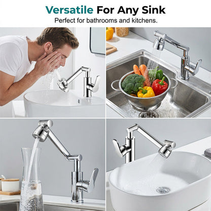 360 Rotating Mechanical Arm Faucet Flexible, Modern & Easy to Use