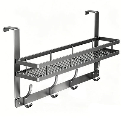 While Supplies Last Over The Door Hooks with Storage Basket