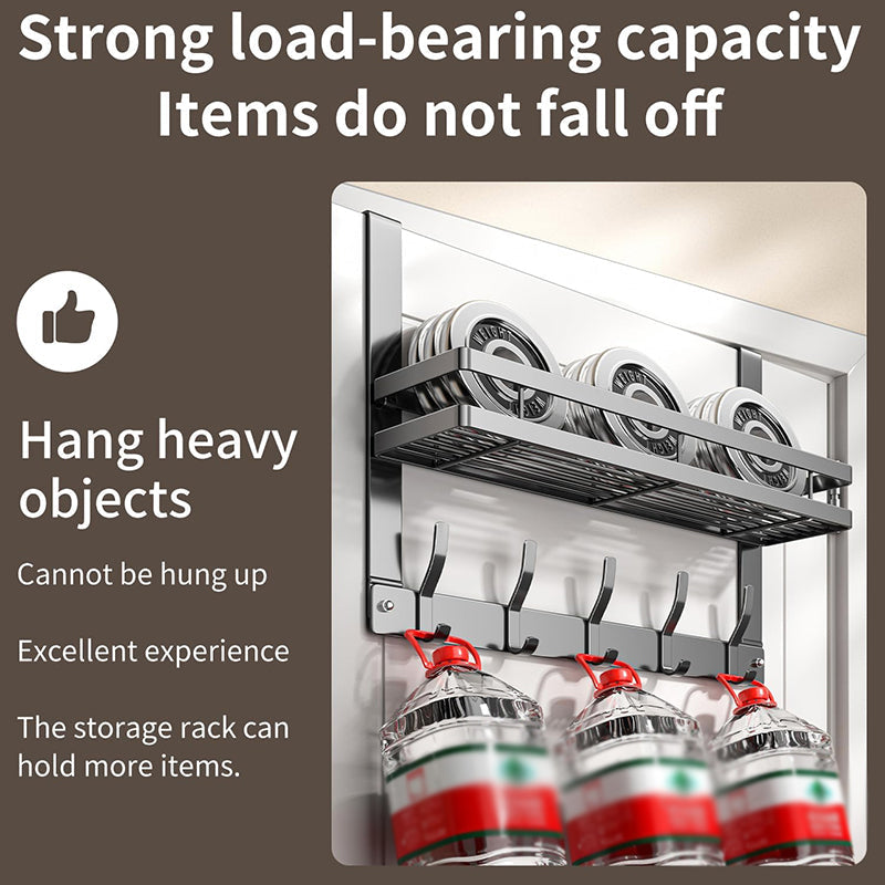 While Supplies Last Over The Door Hooks with Storage Basket