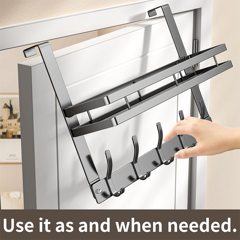 While Supplies Last Over The Door Hooks with Storage Basket