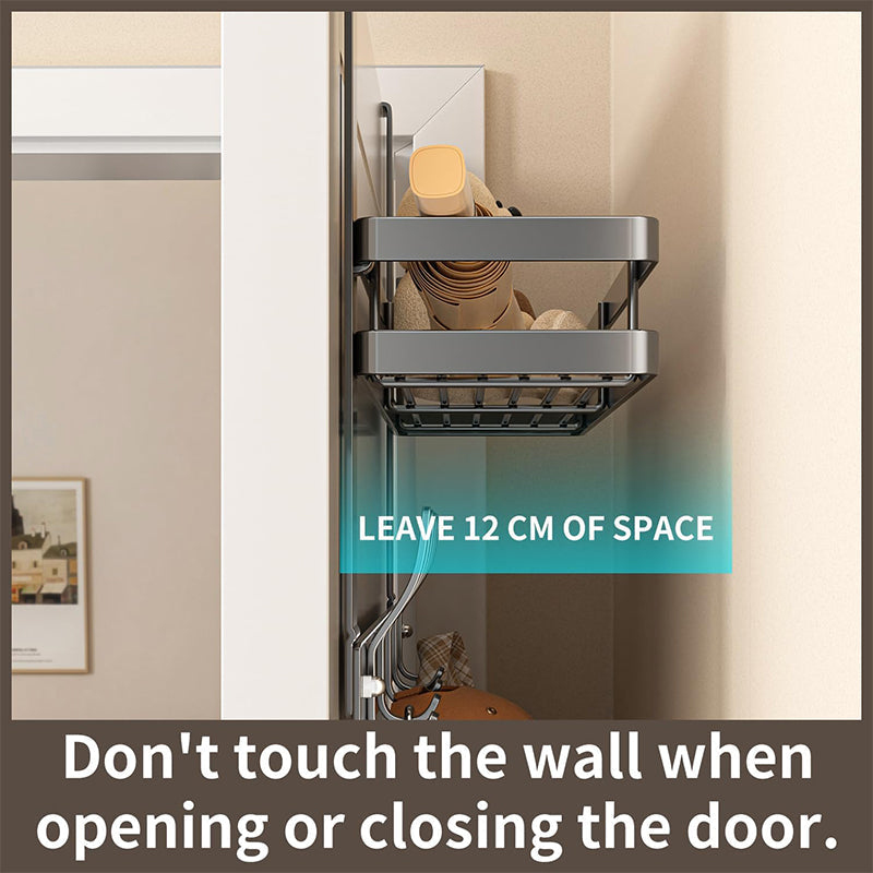 While Supplies Last Over The Door Hooks with Storage Basket