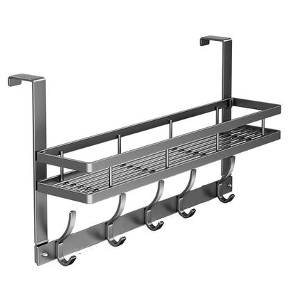 While Supplies Last Over The Door Hooks with Storage Basket