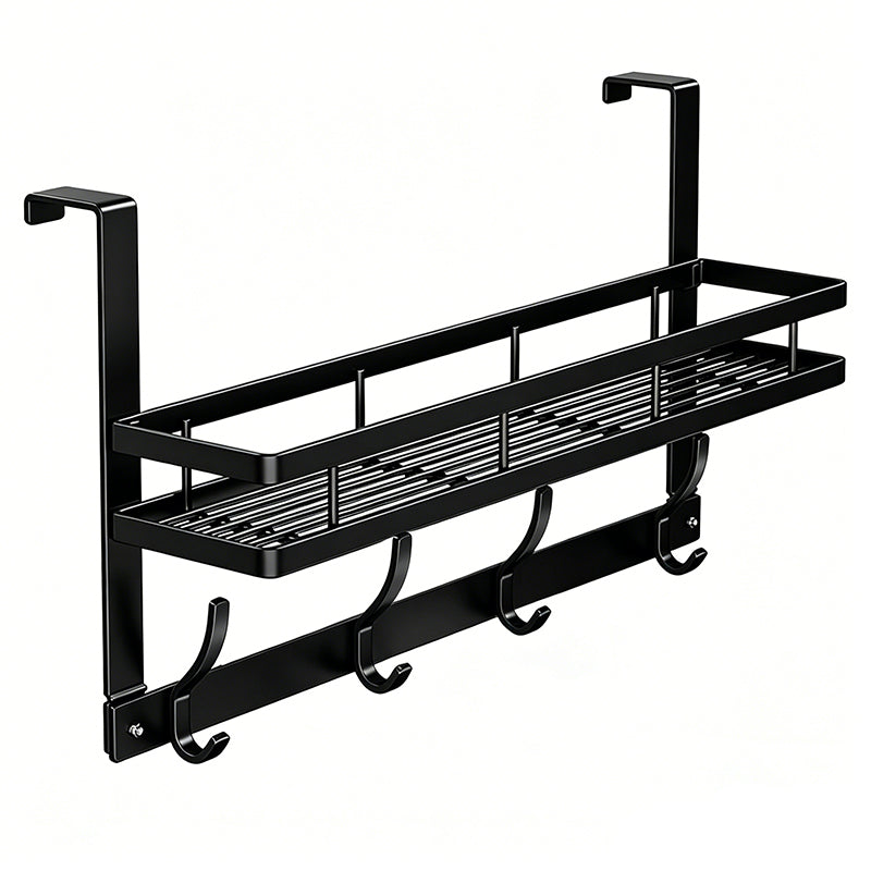 While Supplies Last Over The Door Hooks with Storage Basket