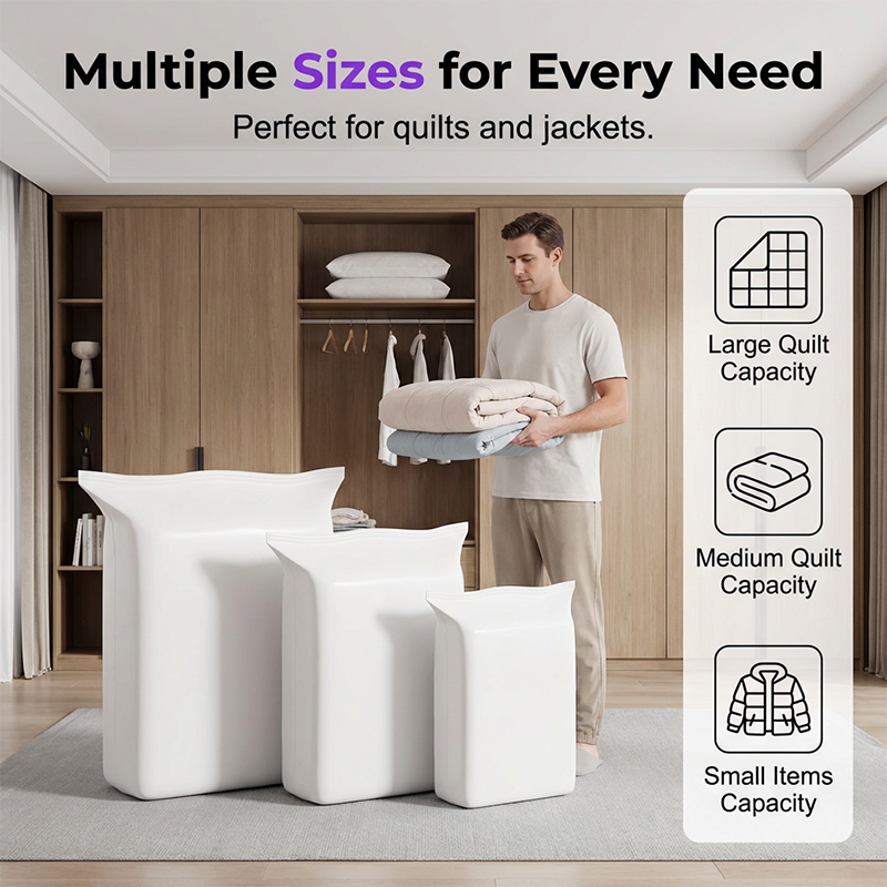 Instantly Free Up Closet Space Press & Compress Storage Bags