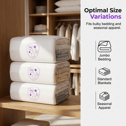 Instantly Free Up Closet Space Press & Compress Storage Bags