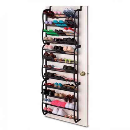 Over-the-Door Shoe Rack Organizer 24 pockets & tool-free install Fits standard doors, holds up to 24 pairs perfect for entryway or closet