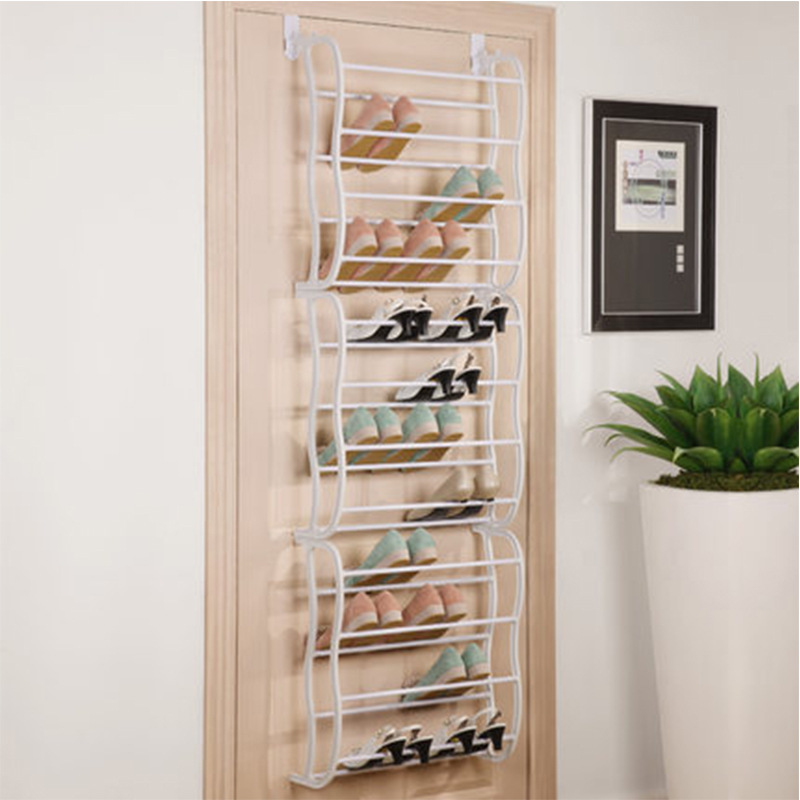 Over-the-Door Shoe Rack Organizer 24 pockets & tool-free install Fits standard doors, holds up to 24 pairs perfect for entryway or closet