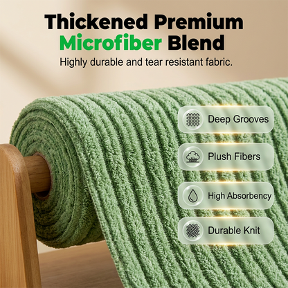 Disposable Tear-Off Cleaning Cloth Roll Thickened Microfiber, Ultra Absorbent & Heavy Grease Removal