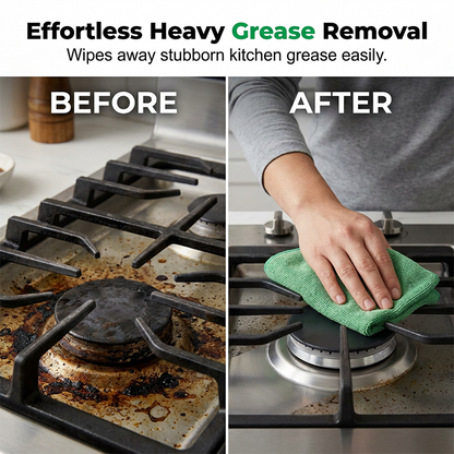 Disposable Tear-Off Cleaning Cloth Roll Thickened Microfiber, Ultra Absorbent & Heavy Grease Removal