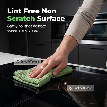 Disposable Tear-Off Cleaning Cloth Roll Thickened Microfiber, Ultra Absorbent & Heavy Grease Removal