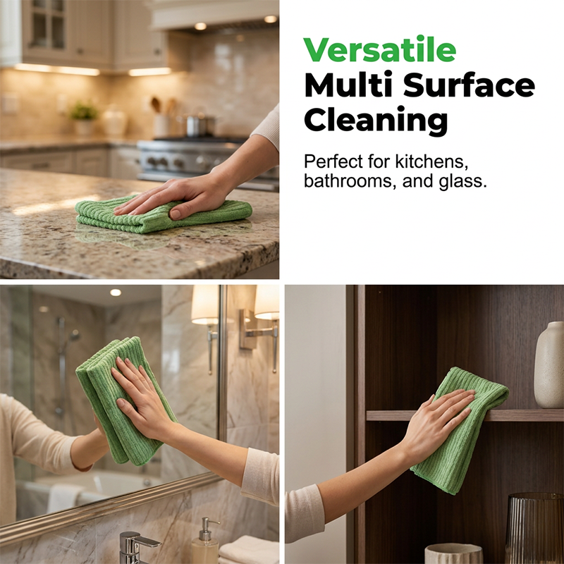 Disposable Tear-Off Cleaning Cloth Roll Thickened Microfiber, Ultra Absorbent & Heavy Grease Removal