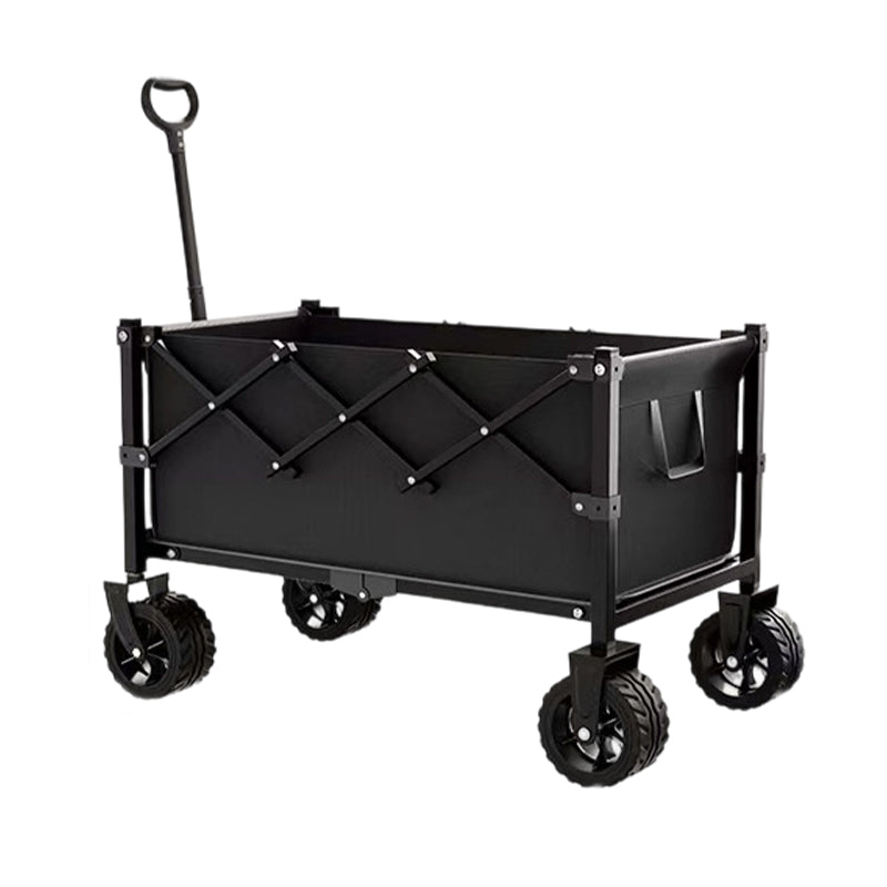 Heavy Duty Collapsible Wagon Cart All-Terrain Wheels, 130L Large Capacity, 1-Second Quick Fold