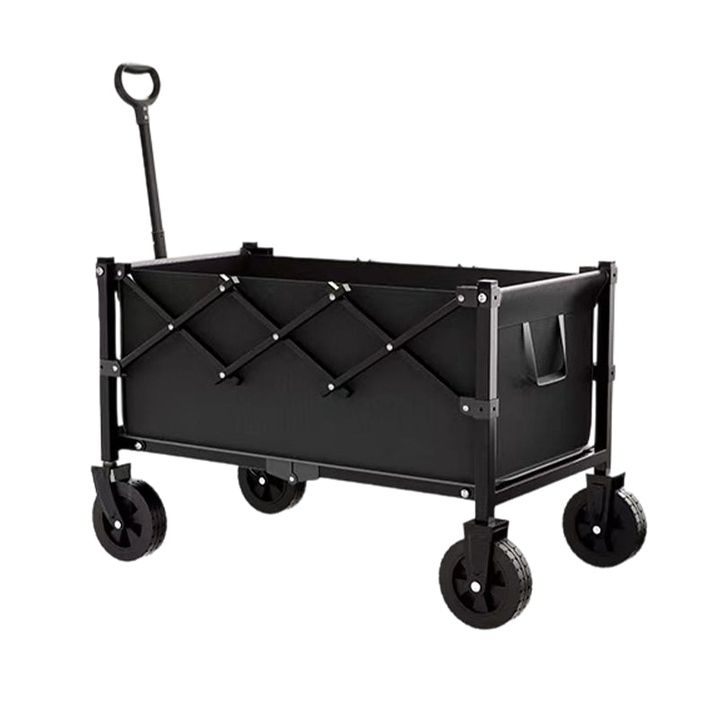 Heavy Duty Collapsible Wagon Cart All-Terrain Wheels, 130L Large Capacity, 1-Second Quick Fold